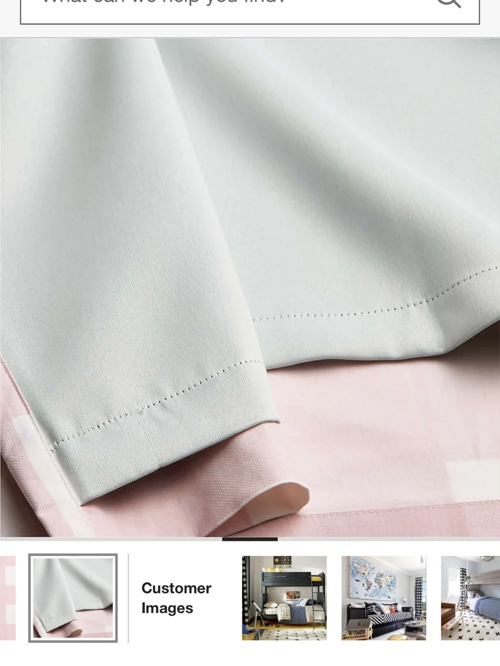 Crate & Barrell Curtains pink buffalo check